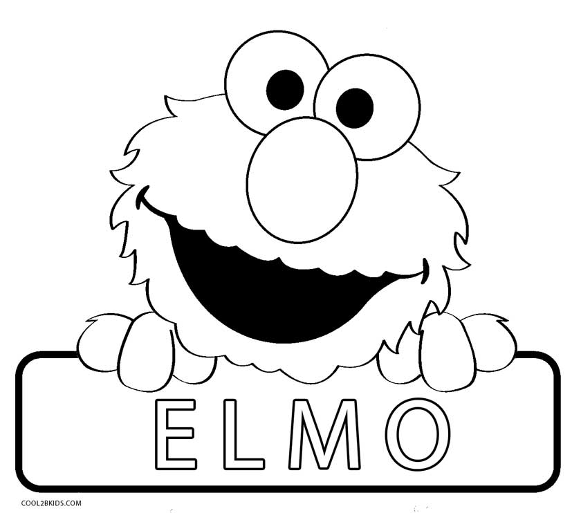 Free Printable Elmo Coloring Pages 1