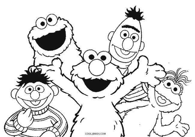 Elmo Halloween Coloring Pages 10