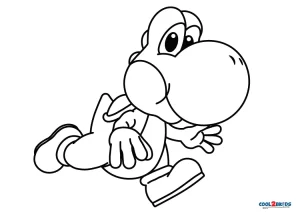 yoshi coloring pages to print