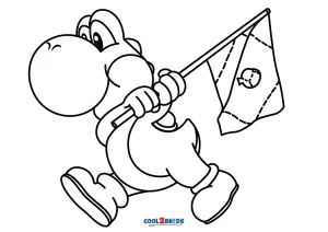 yoshi coloring pages for kids