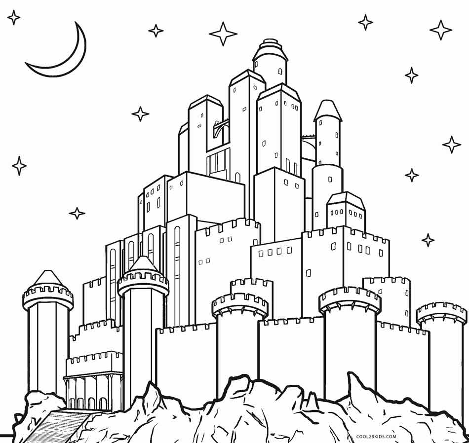 Printable Castle Coloring Pages For Kids - building the biggest sand castle in roblox