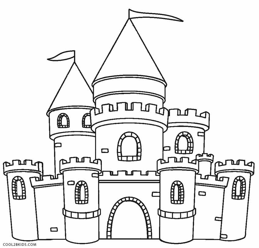 Printable Castle Coloring Pages For Kids | Cool2bKids