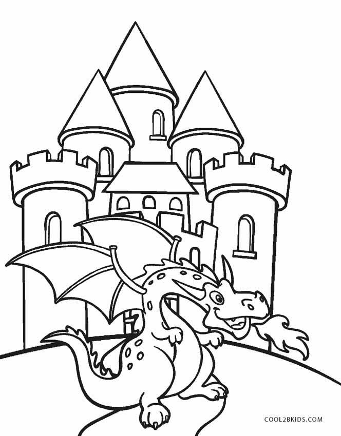 Printable Castle  Coloring  Pages  For Kids