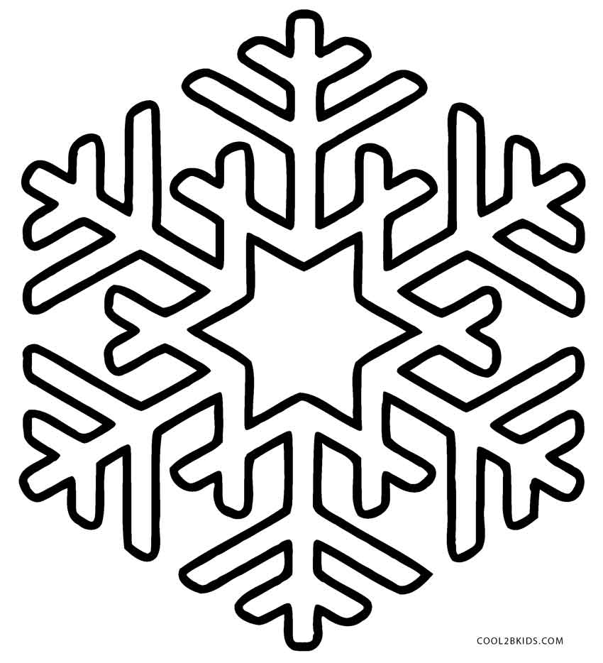 Snowflake Coloring Pages 1