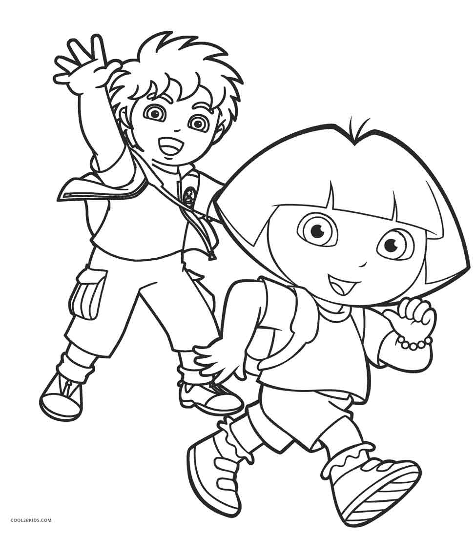 Dora Diego Coloring Pages 1