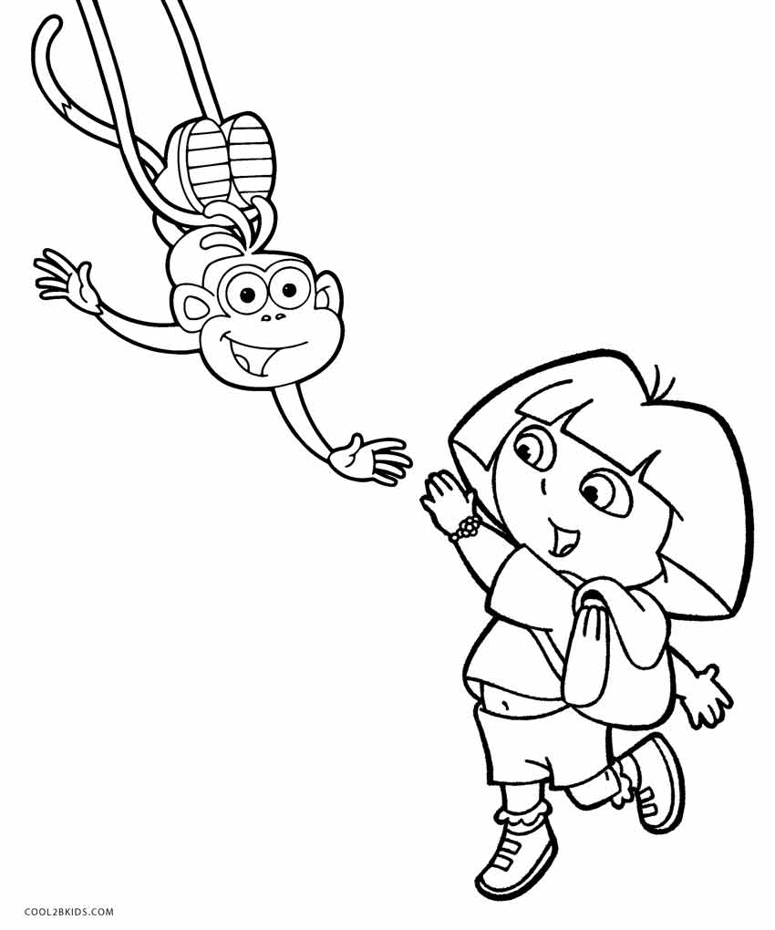 Printable Dora Coloring Pages