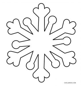 Printable Snowflake Coloring Pages For Kids