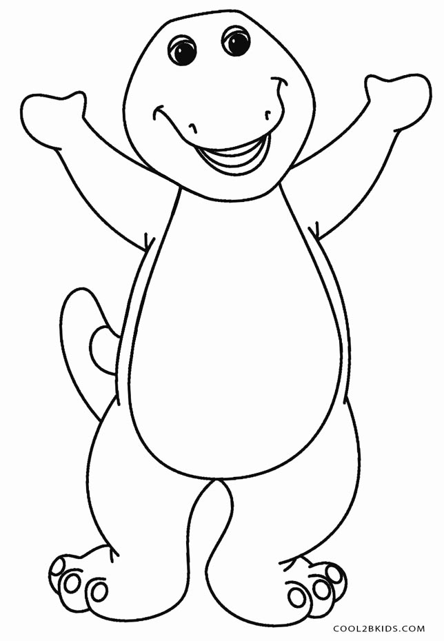Barney Coloring Pictures Printable 5