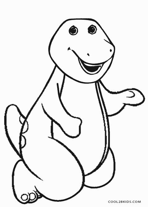 Barney Coloring Pictures Printable 2