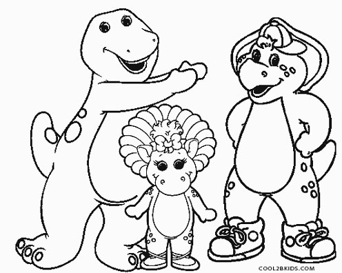 Download Free Printable Barney Coloring Pages For Kids