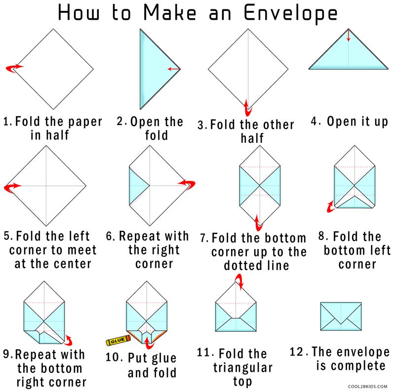 How To Make An Envelope Out Of Printer Paper Step By Step