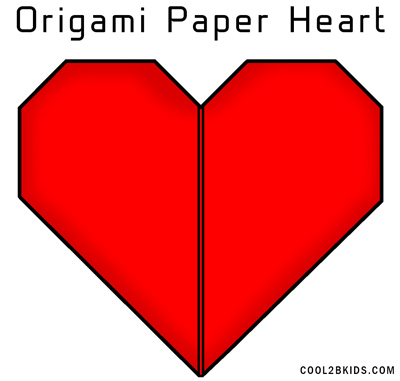 Easy Instructions to Fold an Origami Red Paper Heart