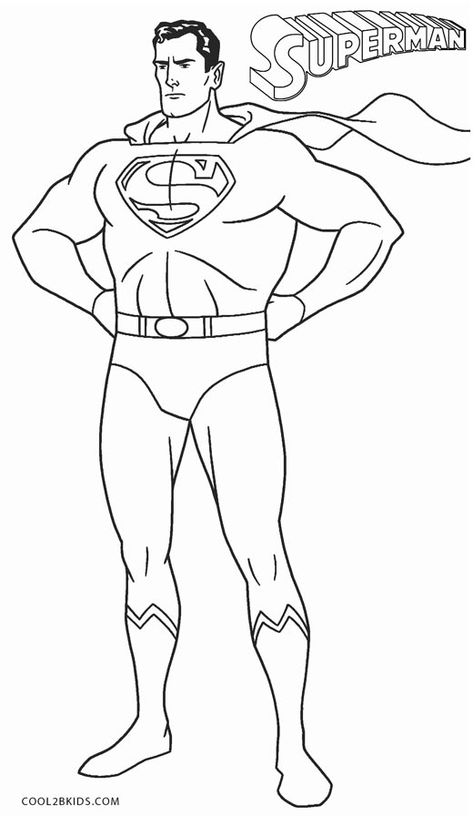 Free Printable Superman Coloring Pages For Kids | Cool2bKids