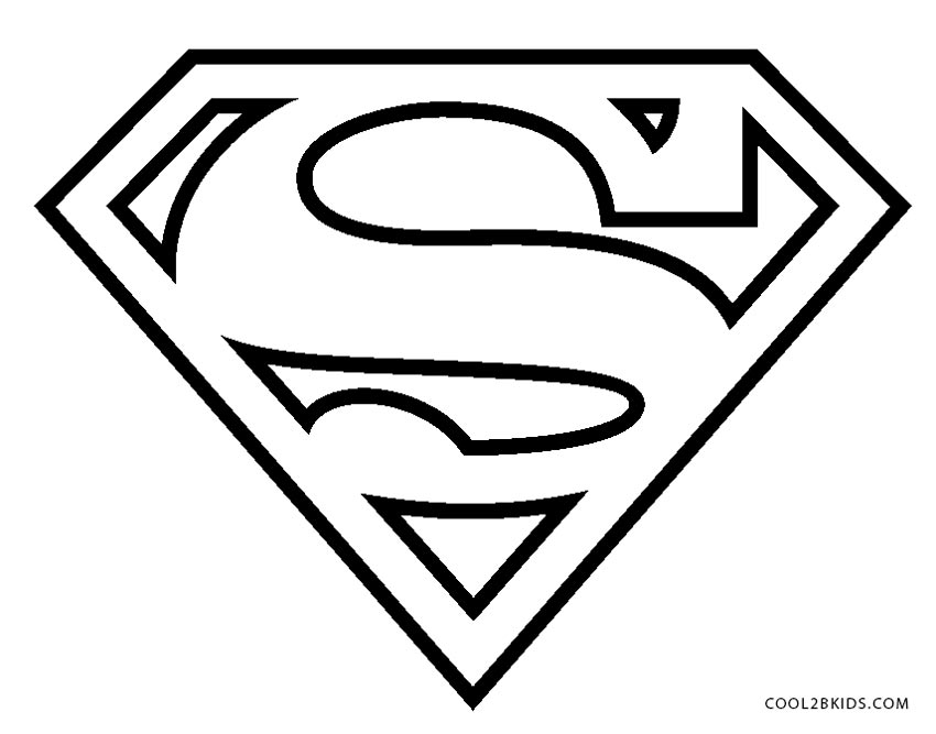 Free Superman Logo Coloring Pages Coloring Pages