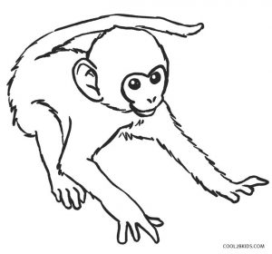 Download Free Printable Monkey Coloring Pages for Kids