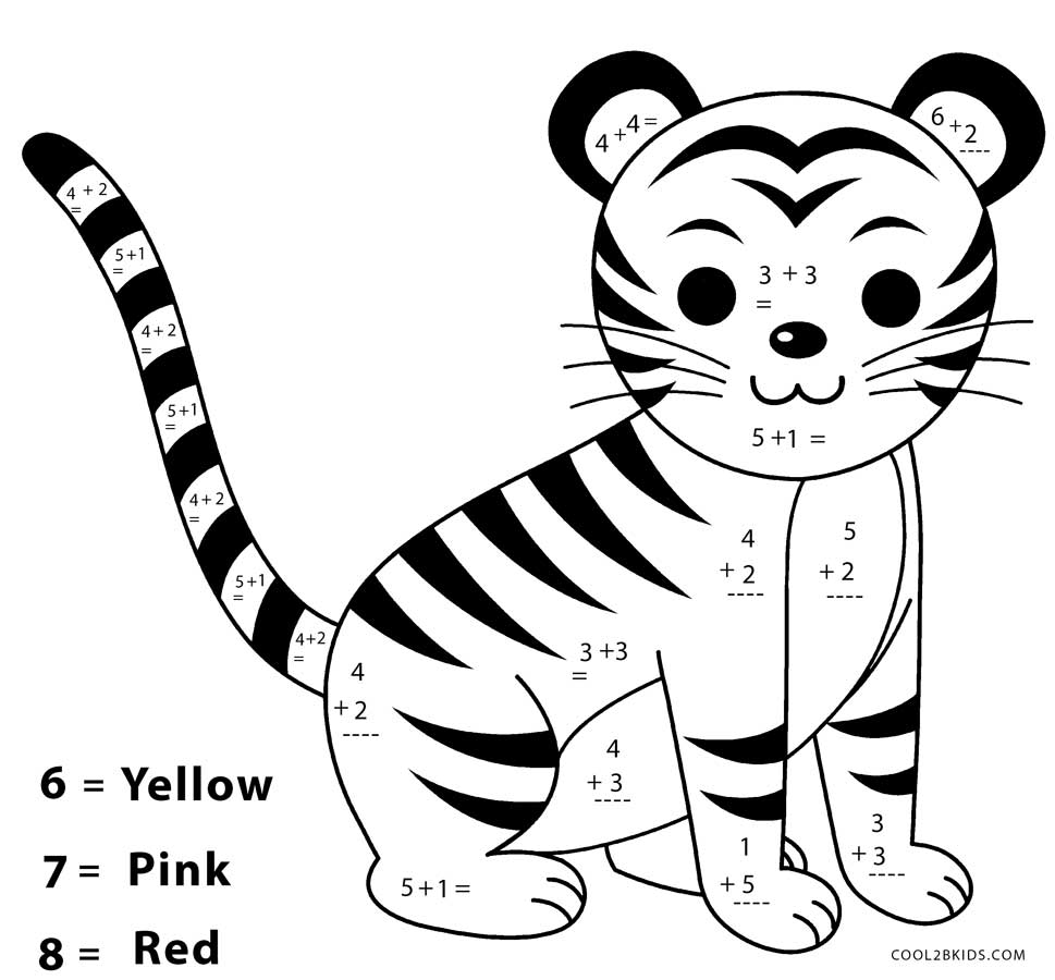 Free Printable Math Coloring Pages For Kindergarten