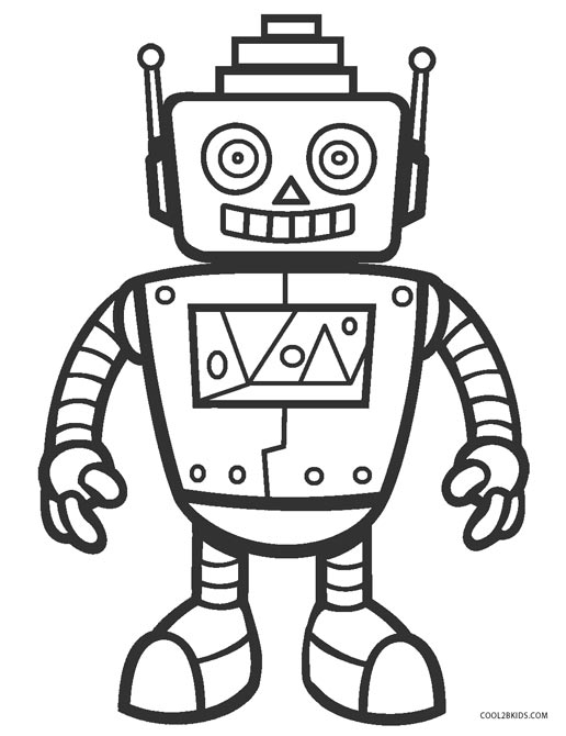 Gambar Free Printable Robot Coloring Pages Kids Cool2bkids Robots di ...