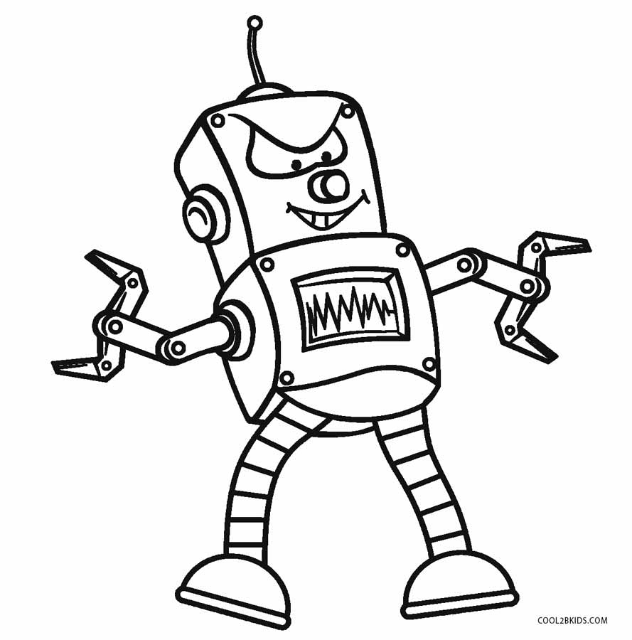 Free Robot Coloring Pages Coloring Pages