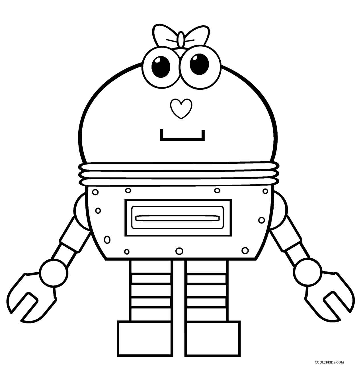 Printable Robot Coloring Pages - Customize and Print