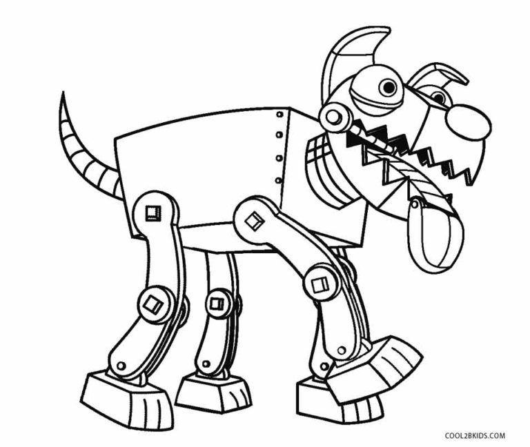 Download Free Printable Robot Coloring Pages For Kids