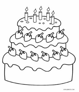 8800 Top Printable Coloring Pages Birthday Cake Pictures
