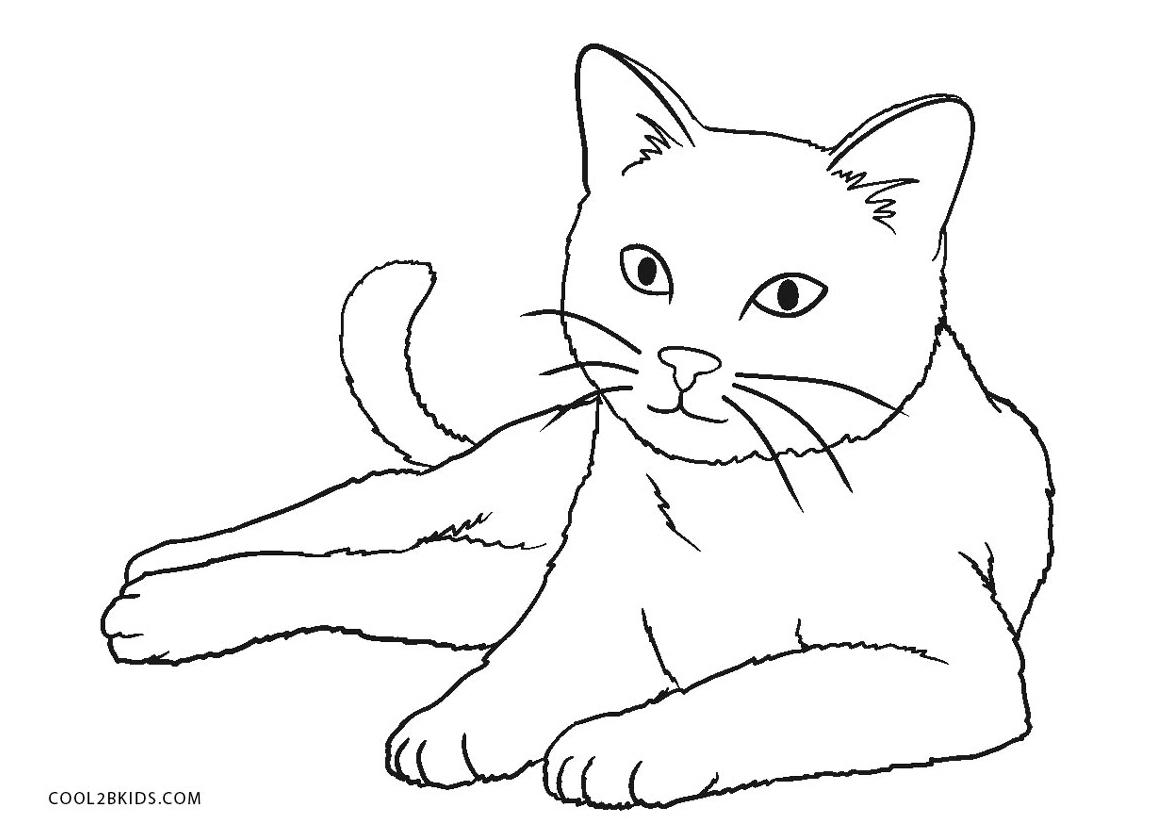 Coloring Pages Of Cartoon Cats