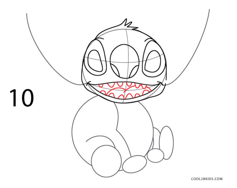 How to Draw Stitch (Step by Step Pictures)