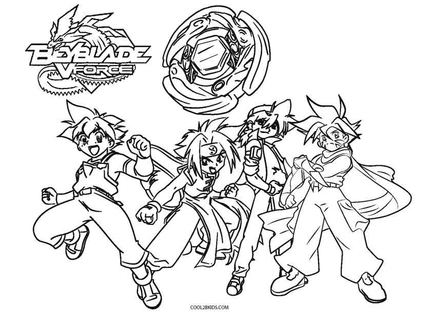 Beyblade Coloring Pages - Learny Kids