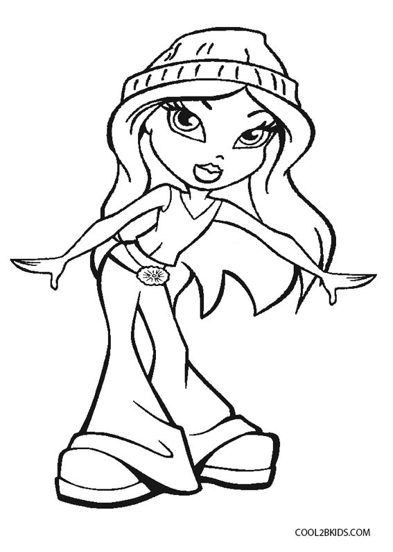 Free Printable Bratz Coloring Pages For Kids  Online coloring pages, Cool  coloring pages, Princess coloring pages