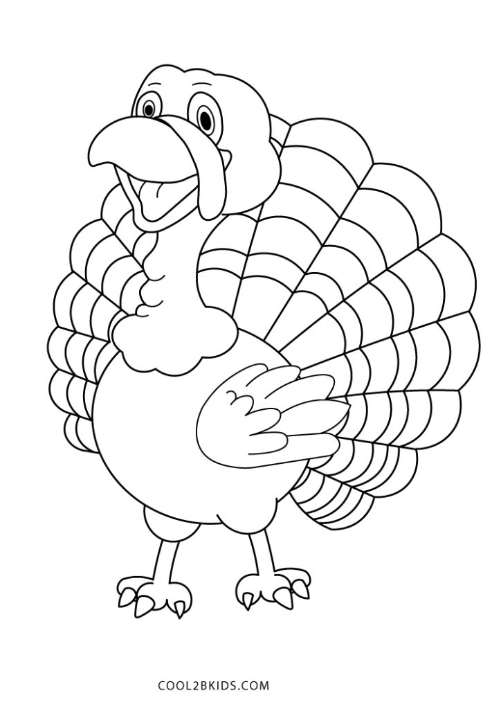 Free Printable Turkey Coloring Pages For Kids