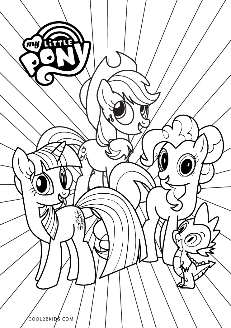 my little pony unicorn coloring page