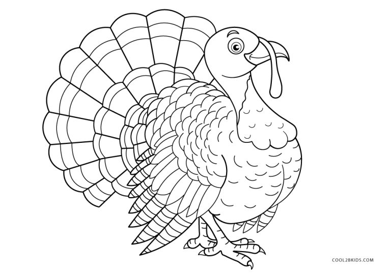 Free Printable Turkey Coloring Pages For Kids