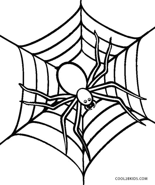 Free Printable Halloween Spider Coloring Pages - Printable Word Searches