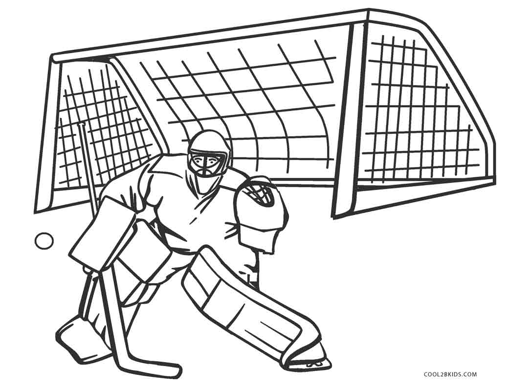 Download Free Printable Hockey Coloring Pages For Kids