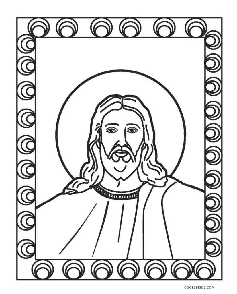 Jesus Coloring Page Printable Printable Templates