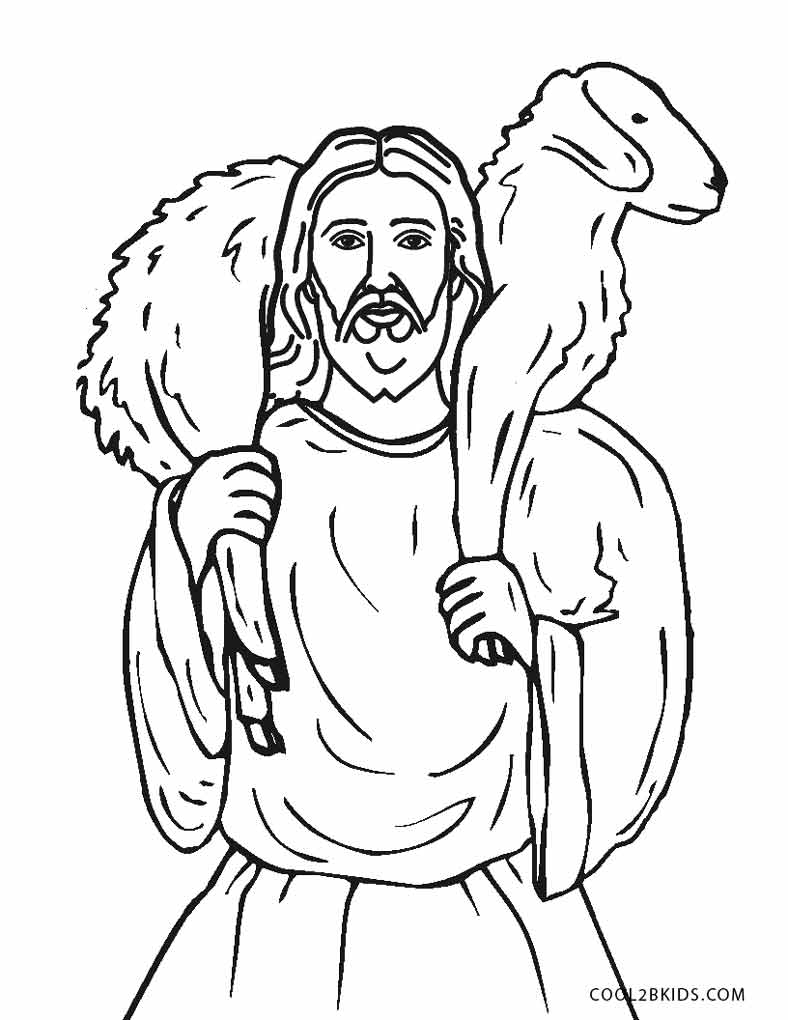Cartoon Printable Jesus Storybook Bible Coloring Pages for Kids