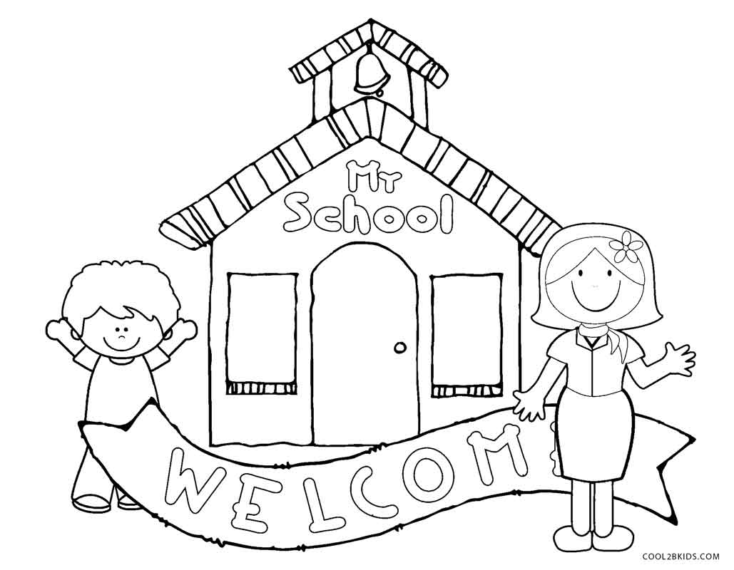 848 Simple First Day Of Kindergarten Coloring Pages with Printable
