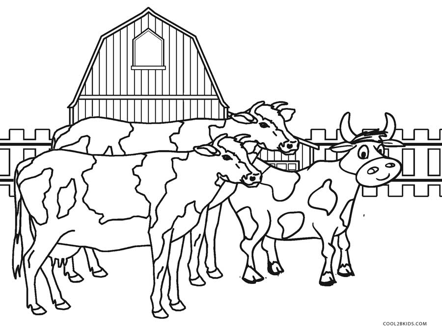 free coloring pages for kids farm animals