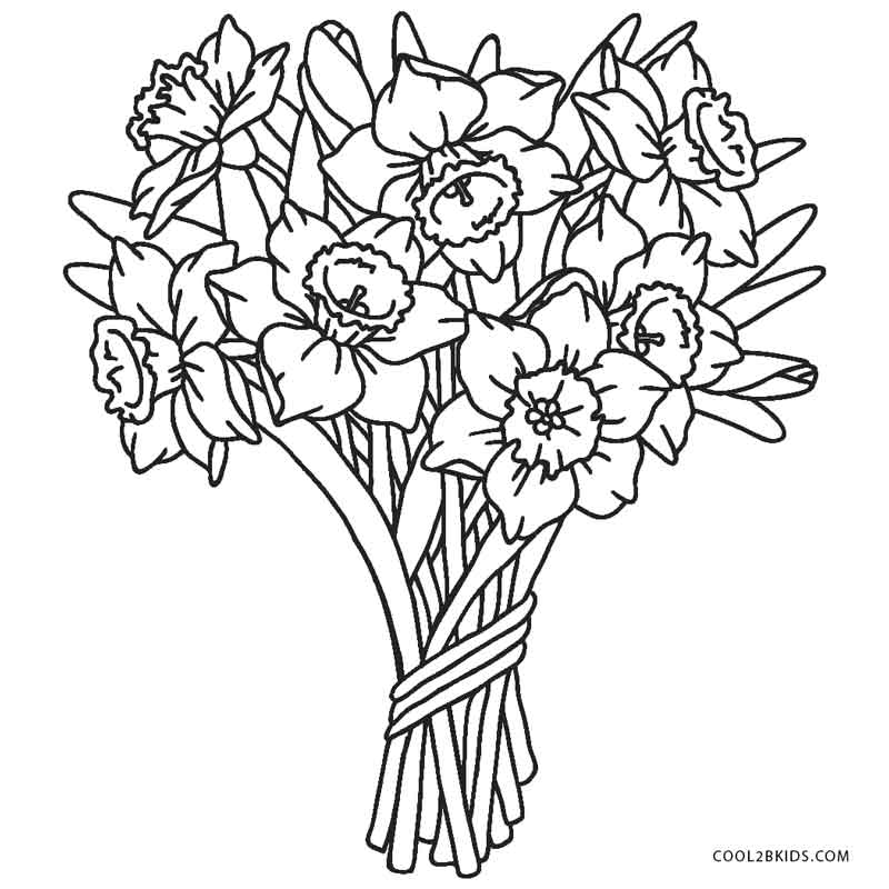 Coloring Sheets Of Flowers 4