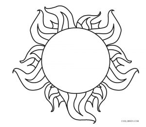 Coloring Pages Printable Sun 7