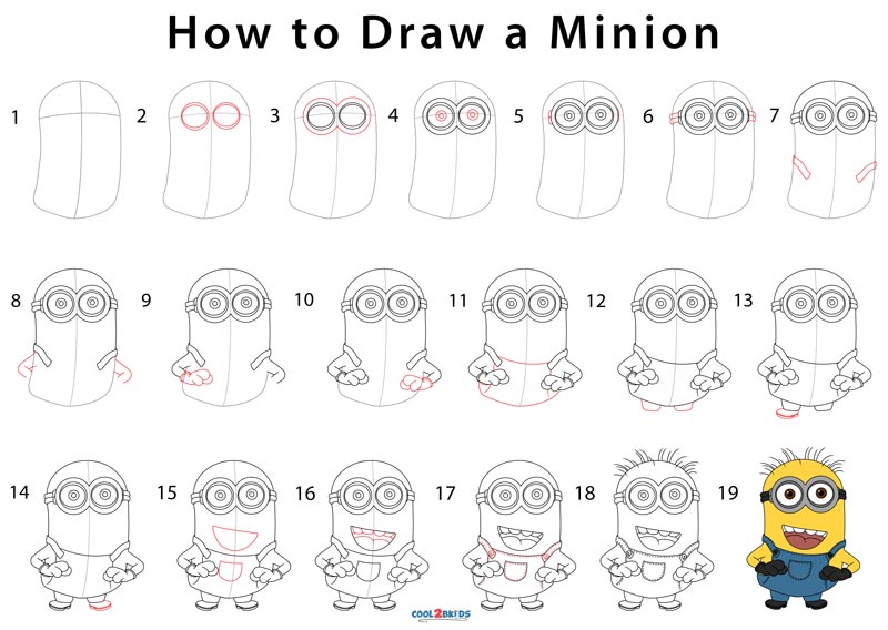 Minion Step By Step Tutorial Easy Disney Drawings Easy Cartoon Hot Sex Picture 