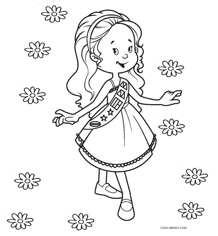girl scout coloring pages  wwwtuningintomom