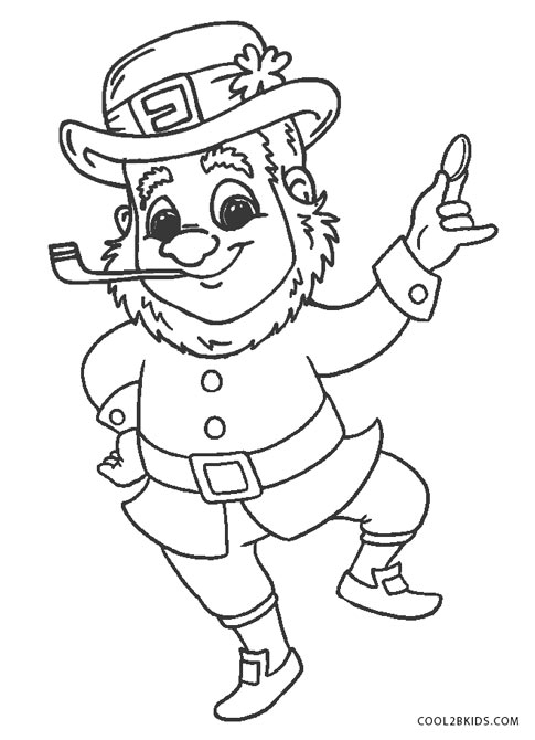  Free  Printable  Leprechaun  Coloring  Pages  For Kids Cool2bKids
