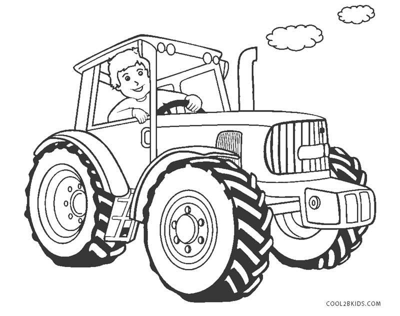 Printable Tractor Coloring Pages PDF For Kids - Coloringfolder.com