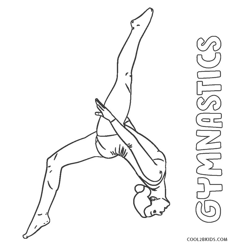 Gymnastics Printable Coloring Pages - Printable World Holiday