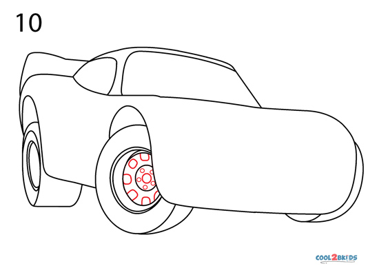 How to Draw Lightning McQueen (Step by Step Pictures)
