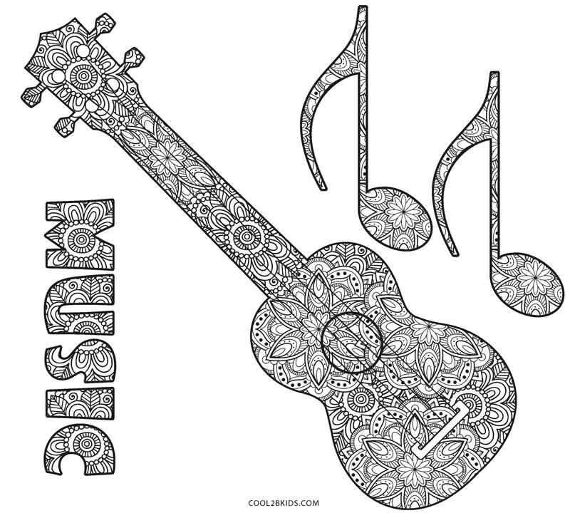 Download Free Printable Music Coloring Pages For Kids