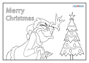 how the grinch stole christmas coloring pages