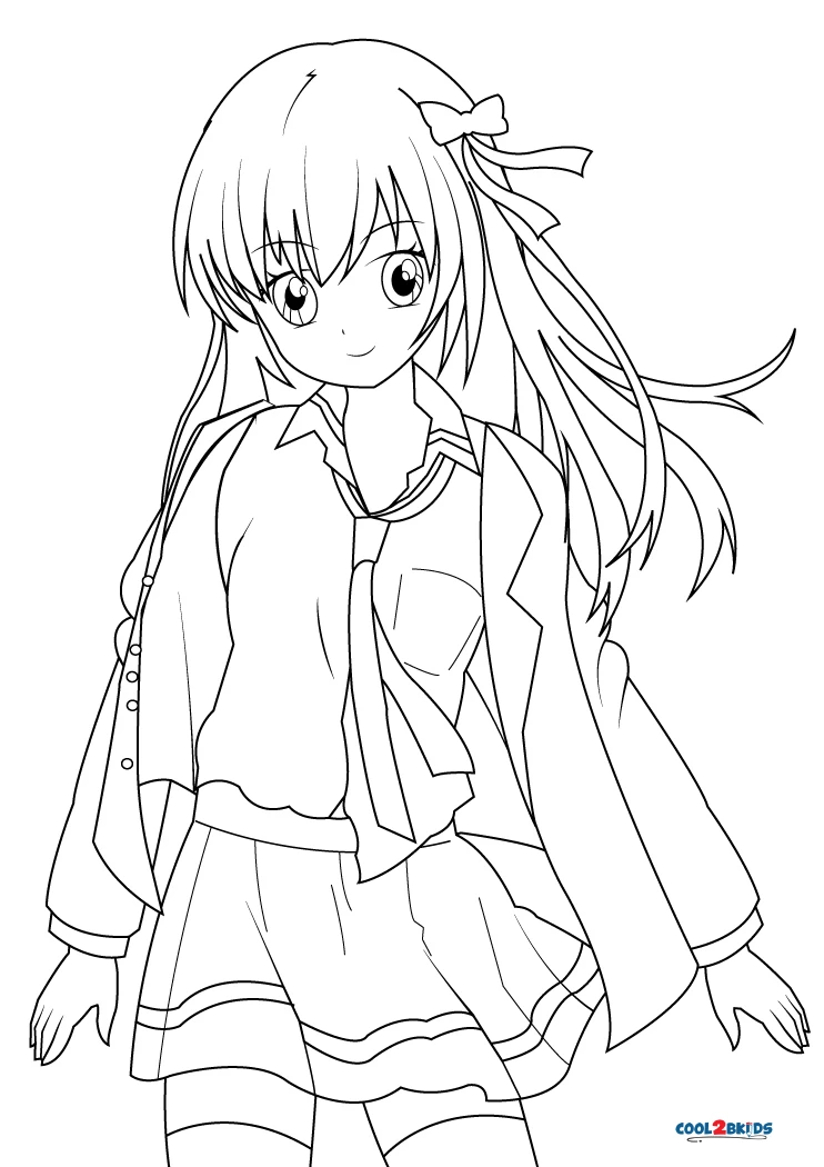 Anime Coloring Pages - Free Printable Pages for Kids