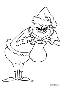 the grinch coloring pages